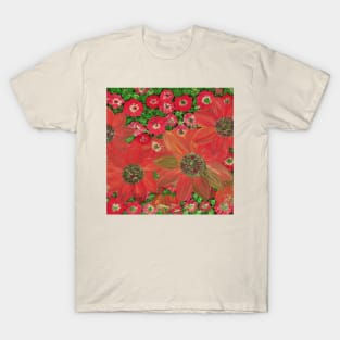 red flowers T-Shirt
